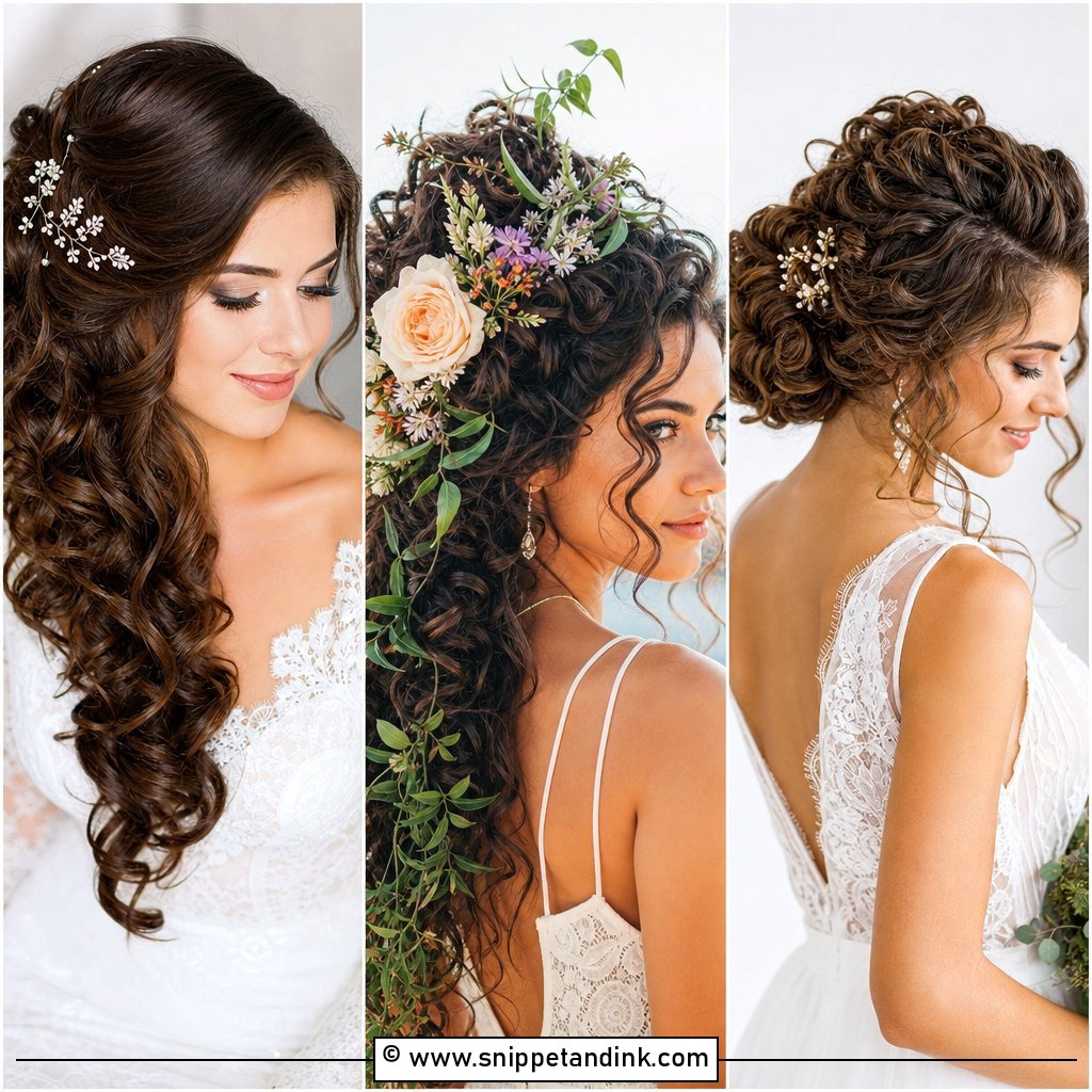 30 Curls Hairstyles for Wedding Guests and Brides