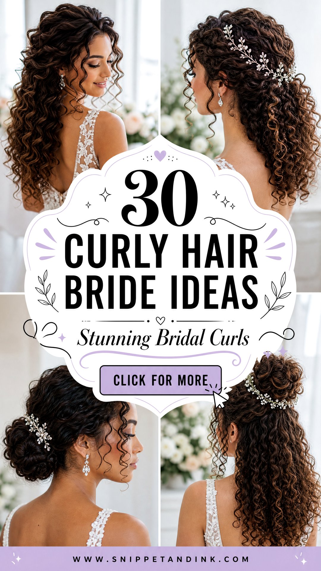 30 Curly Hair Bride Ideas for Stunning Wedding Looks - 30 Curly Hair Bride Ideas for Stunning Wedding Looks