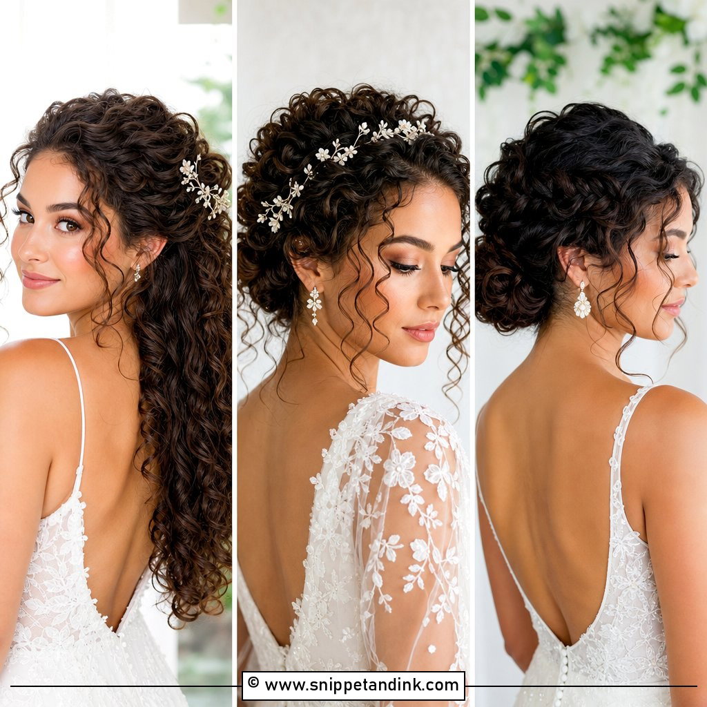 30 Curly Hair Bride Ideas for Stunning Wedding Looks