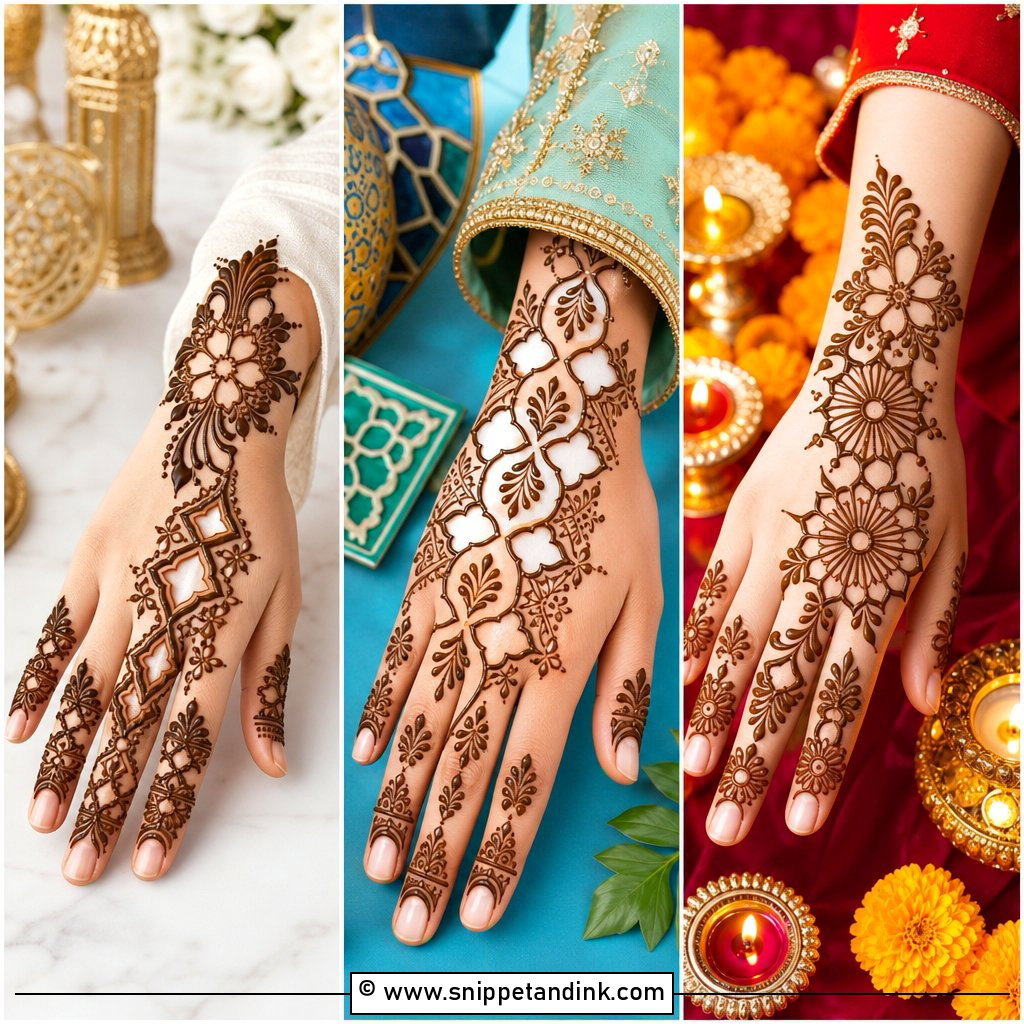 30 Cut Work Mehndi Design Ideas for Modern Festive Style