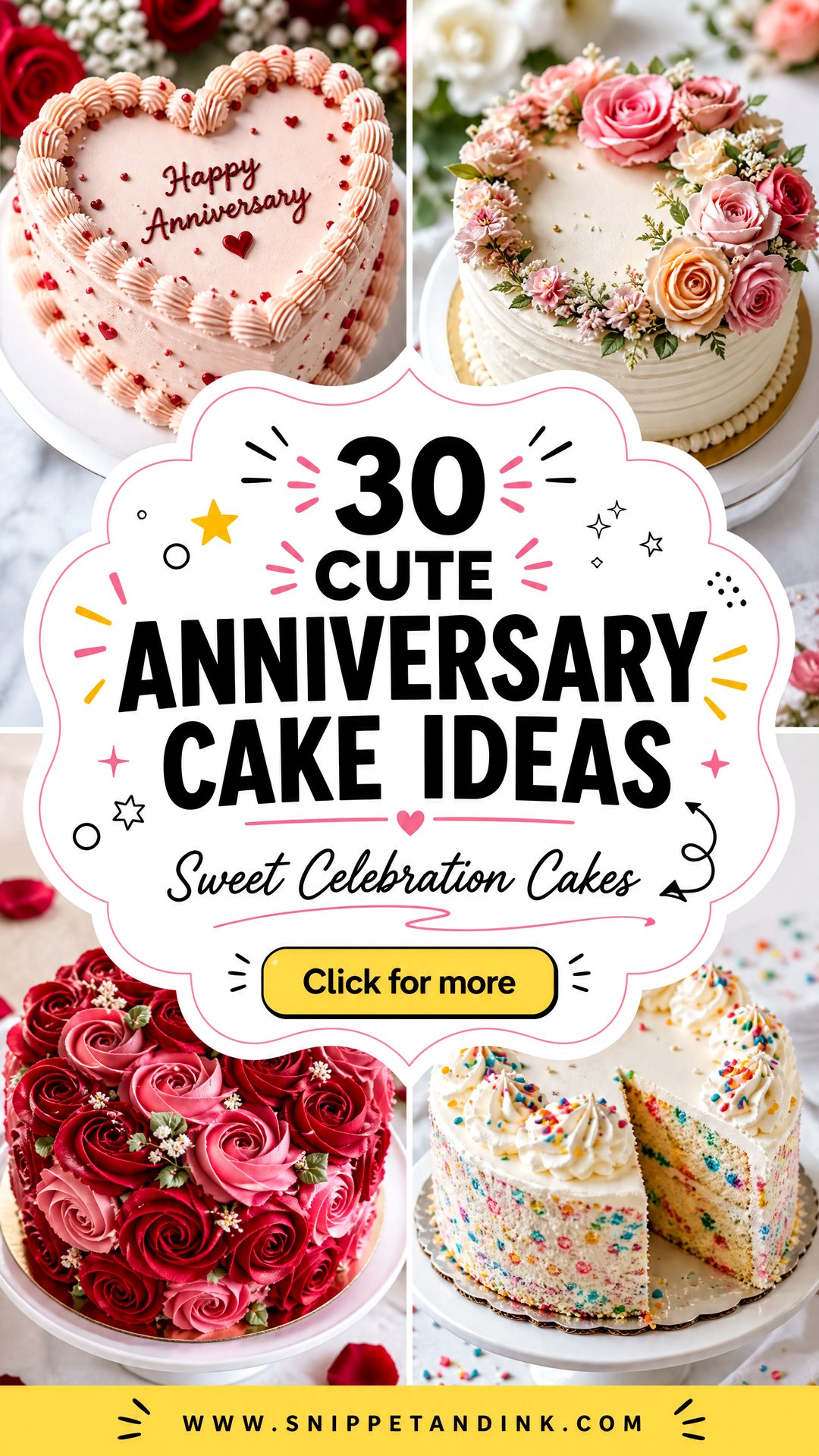 30 Cute Anniversary Cake Ideas for Sweet Celebrations - 30 Cute Anniversary Cake Ideas for Sweet Celebrations