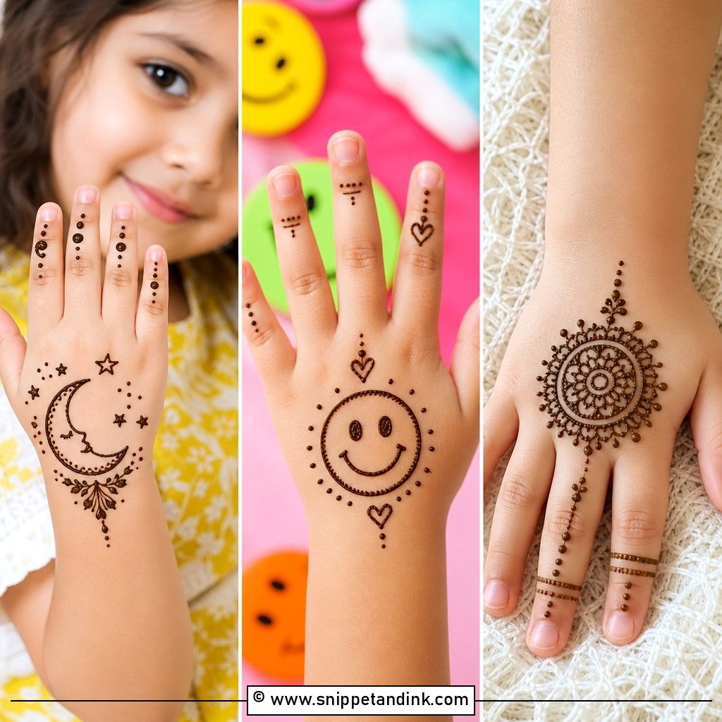 30 Cute Mehndi Designs for Kids That Feel Festive and Fun