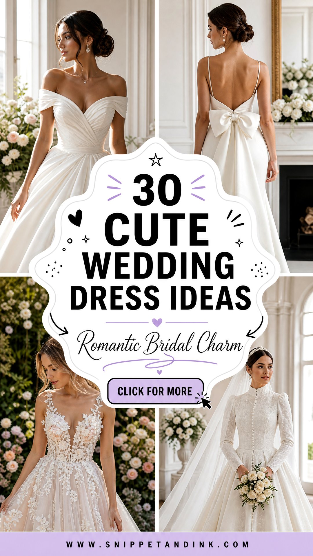 30 Cute Wedding Dress Ideas for Romantic Bridal Charm - 30 Cute Wedding Dress Ideas for Romantic Bridal Charm