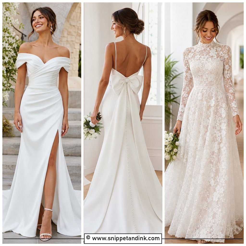30 Cute Wedding Dress Ideas for Romantic Bridal Charm