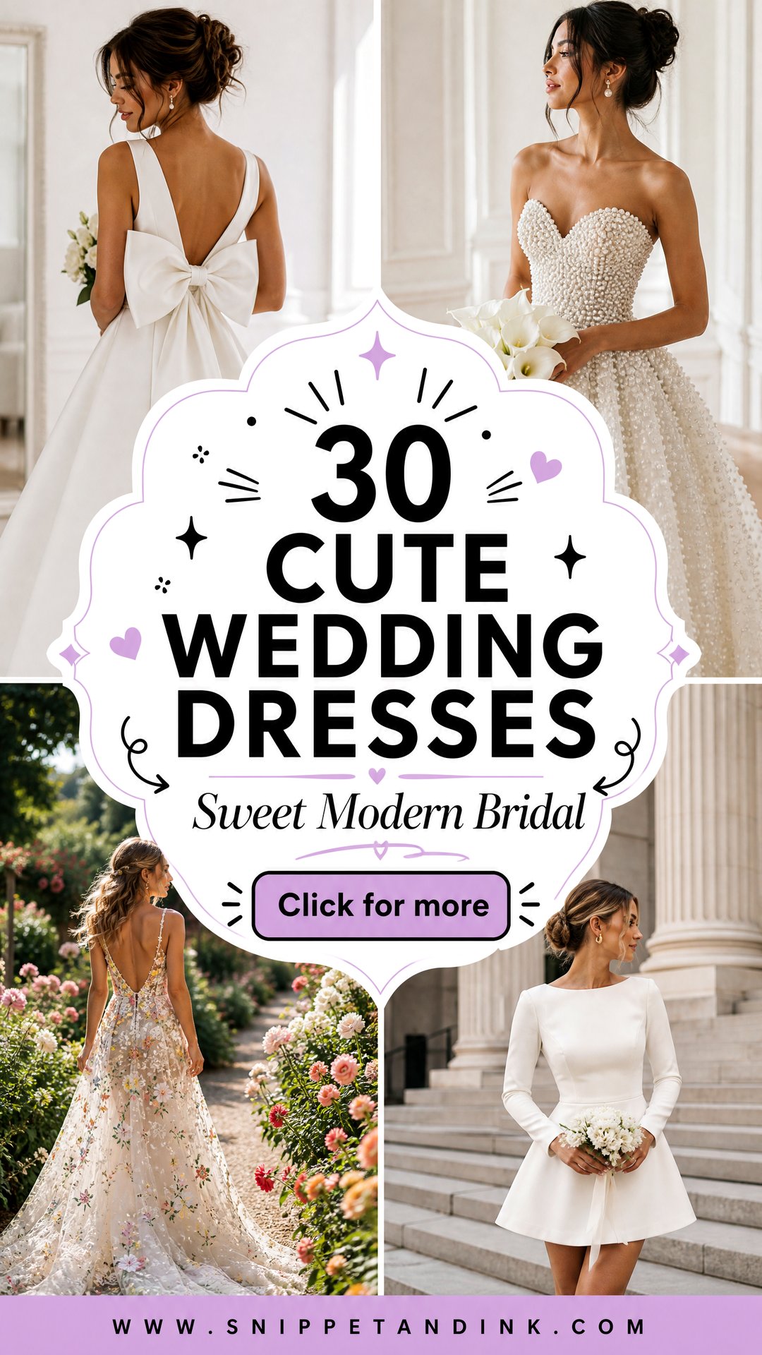 30 Cute Wedding Dresses for Sweet Modern Bridal Looks - 30 Cute Wedding Dresses for Sweet, Modern Bridal Looks