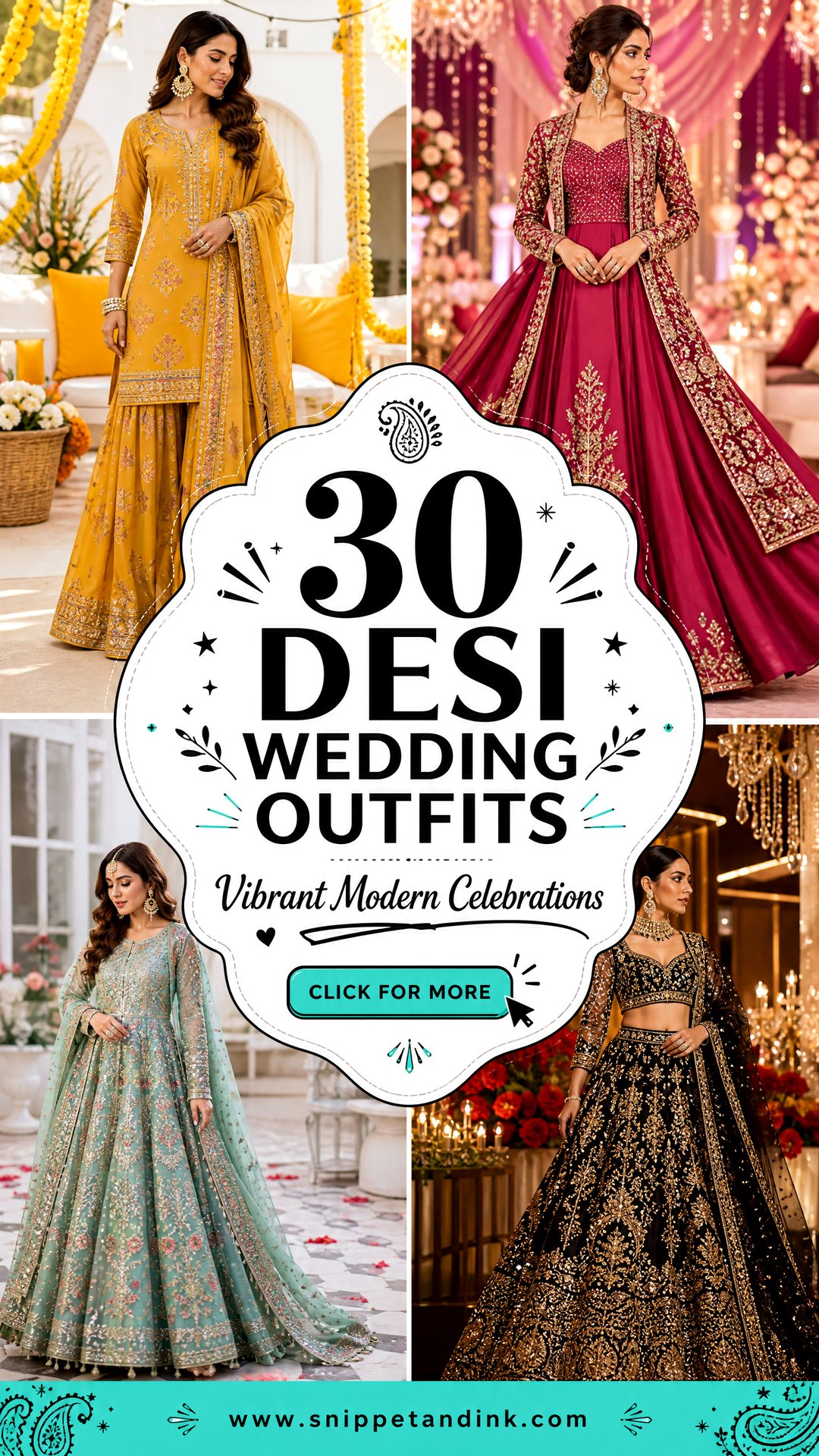 30 Desi Wedding Outfits For Vibrant Modern Celebrations - 30 Desi Wedding Outfits For Vibrant Modern Celebrations