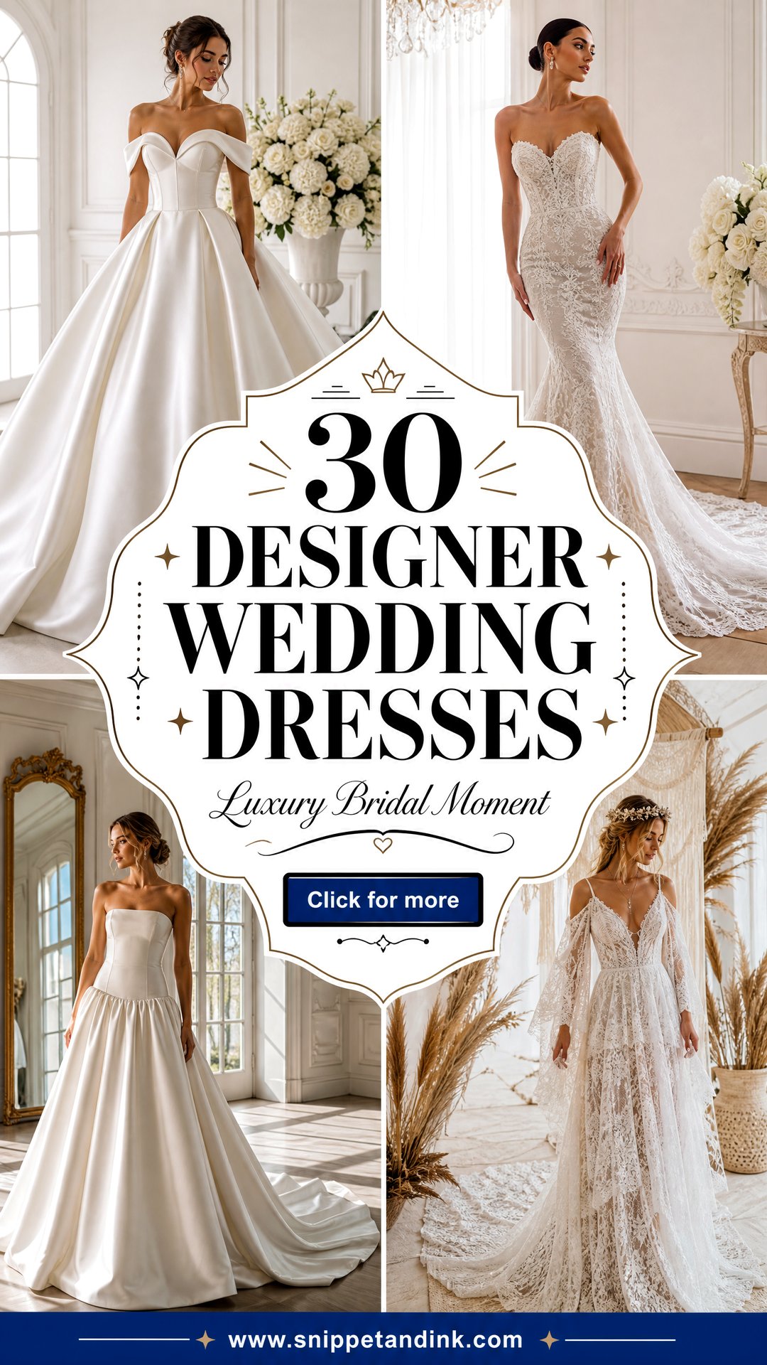 30 Designer Wedding Dresses For A Luxury Bridal Moment - 30 Designer Wedding Dresses For A Luxury Bridal Moment