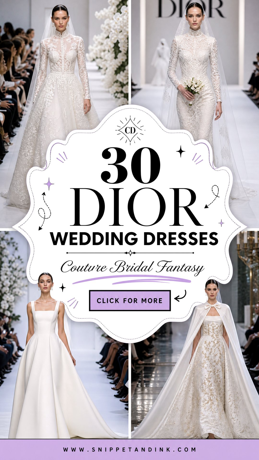 30 Dior Wedding Dresses For A Couture Bridal Fantasy Look - 30 Dior Wedding Dresses For A Couture Bridal Fantasy Look