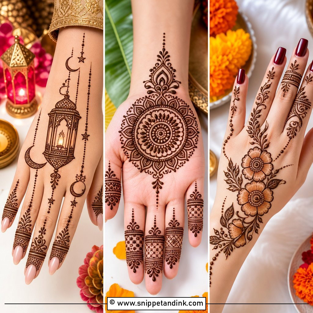 30 Diwali Mehndi Designs for Festive Hands That Shine