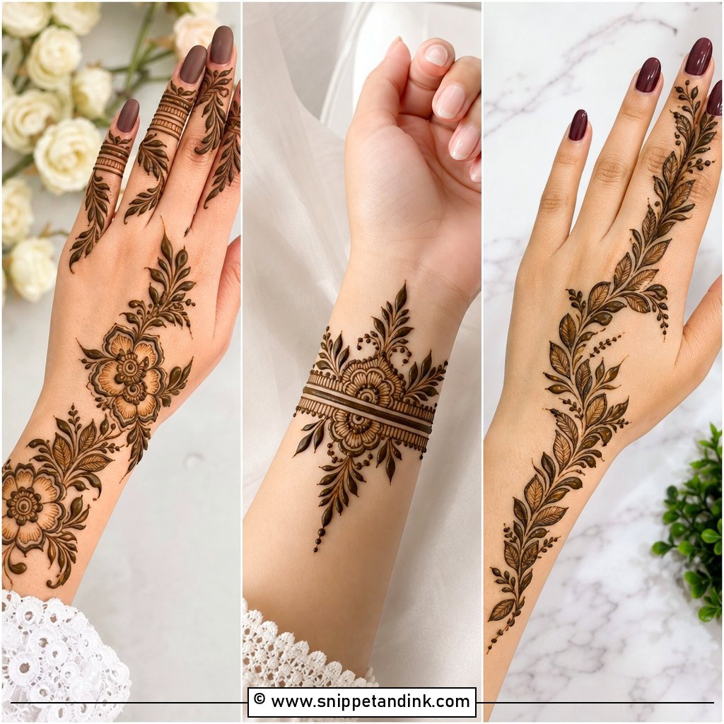 30 Dubai Khafif Mehndi Designs for Chic Festive Hands