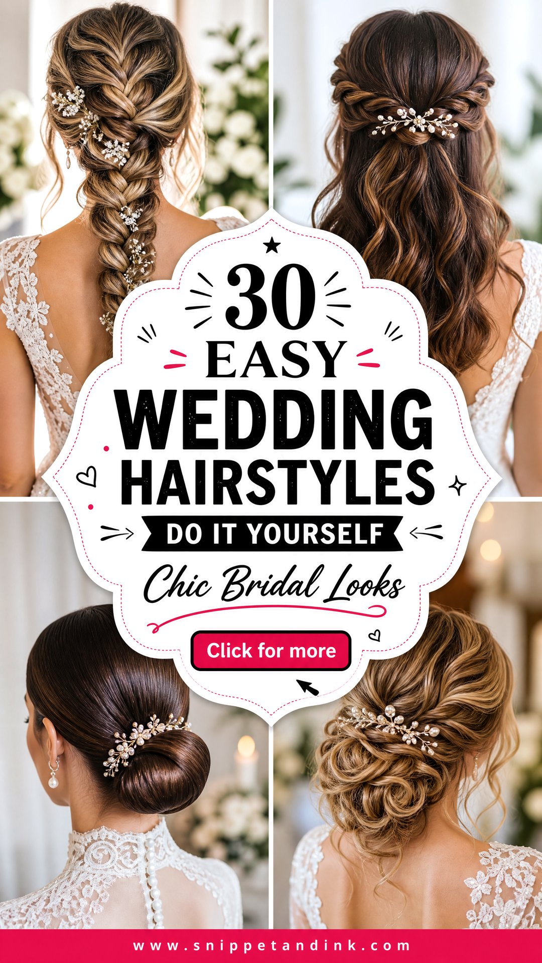 30 Easy Wedding Hairstyles Do It Yourself for Chic Brides - 30 Easy Wedding Hairstyles Do It Yourself for Chic Brides