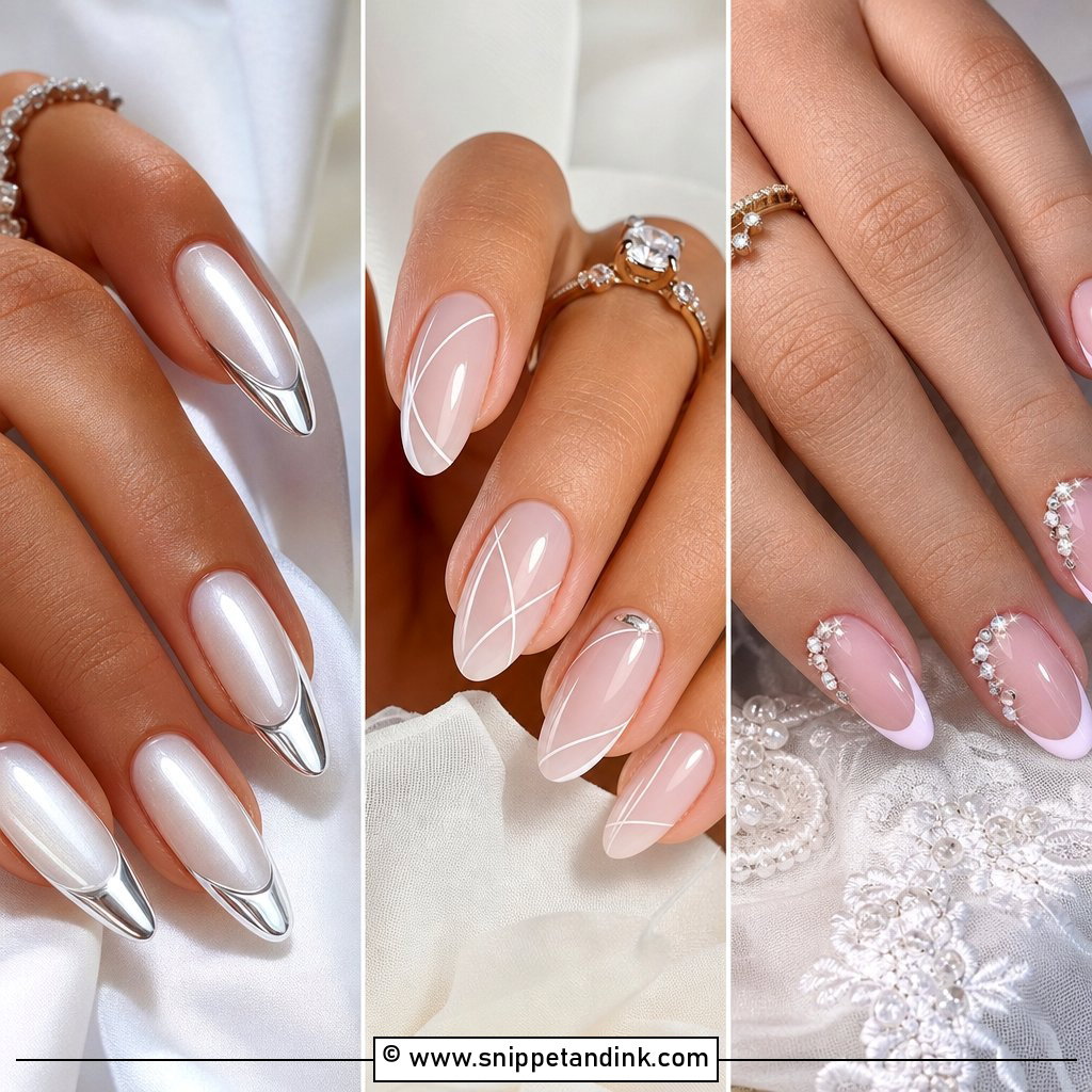 30 Elegant Bridal Nails Wedding Ideas for a Polished Look