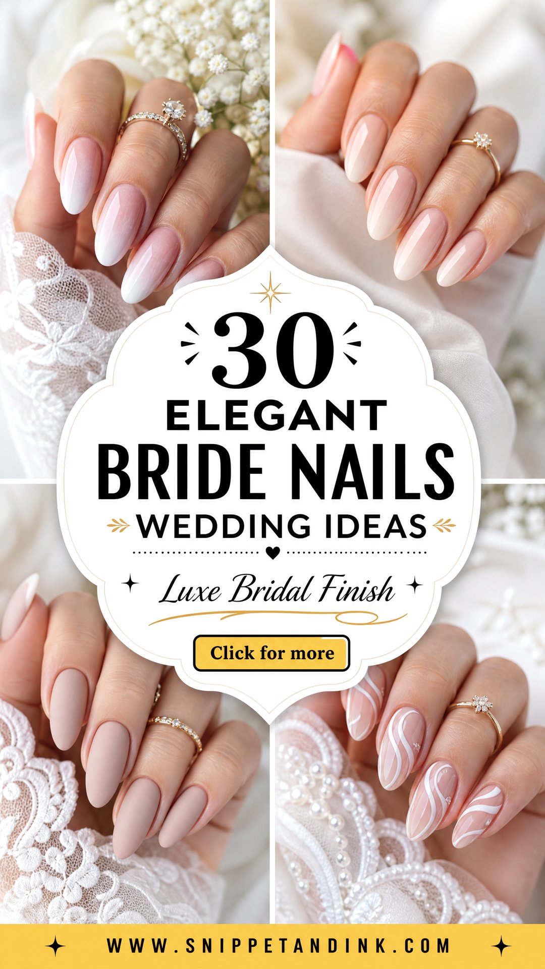 30 Elegant Bride Nails Wedding Ideas for a Luxe Finish - 30 Elegant Bride Nails Wedding Ideas for a Luxe Finish