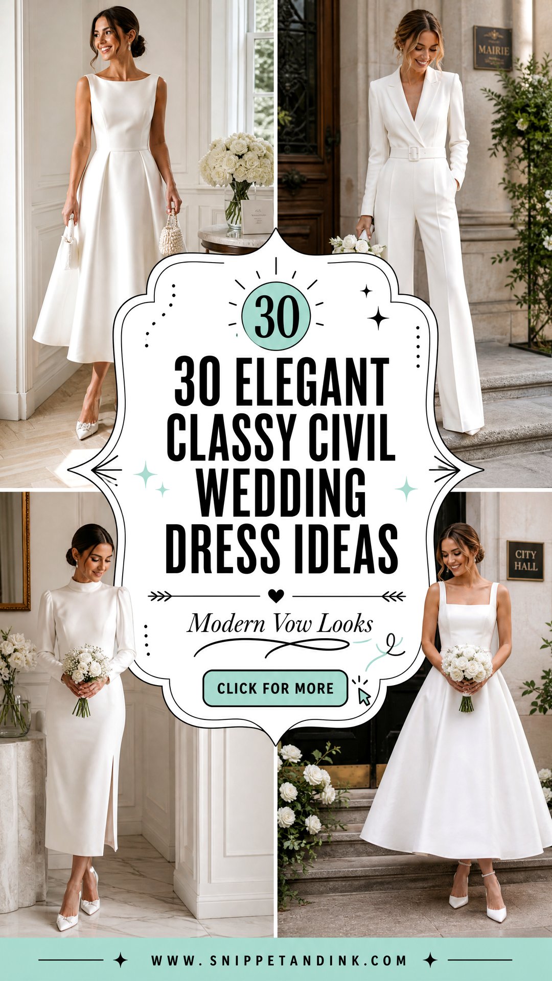 30 Elegant Classy Civil Wedding Dress Ideas For Modern Brides - 30 Elegant Classy Civil Wedding Dress Ideas For Modern Brides