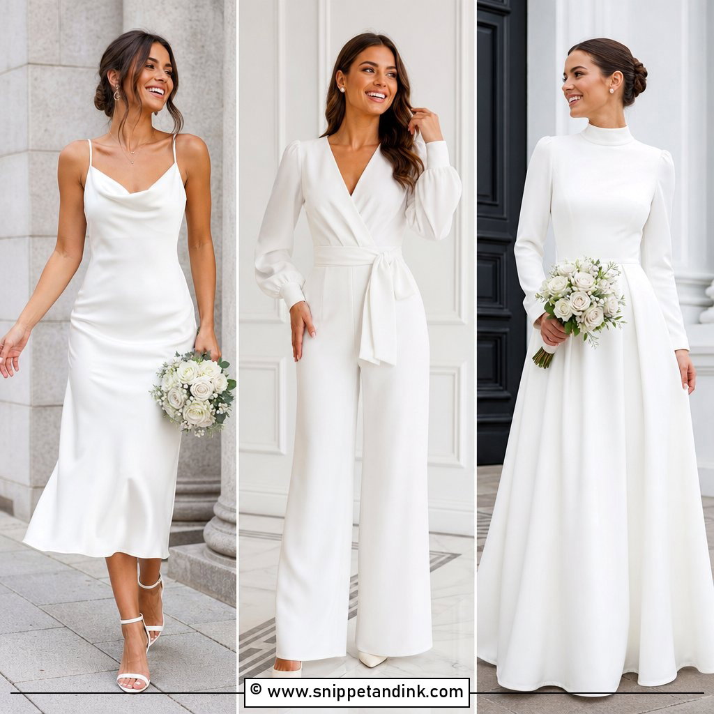 30 Elegant Classy Civil Wedding Dress Ideas For Modern Brides