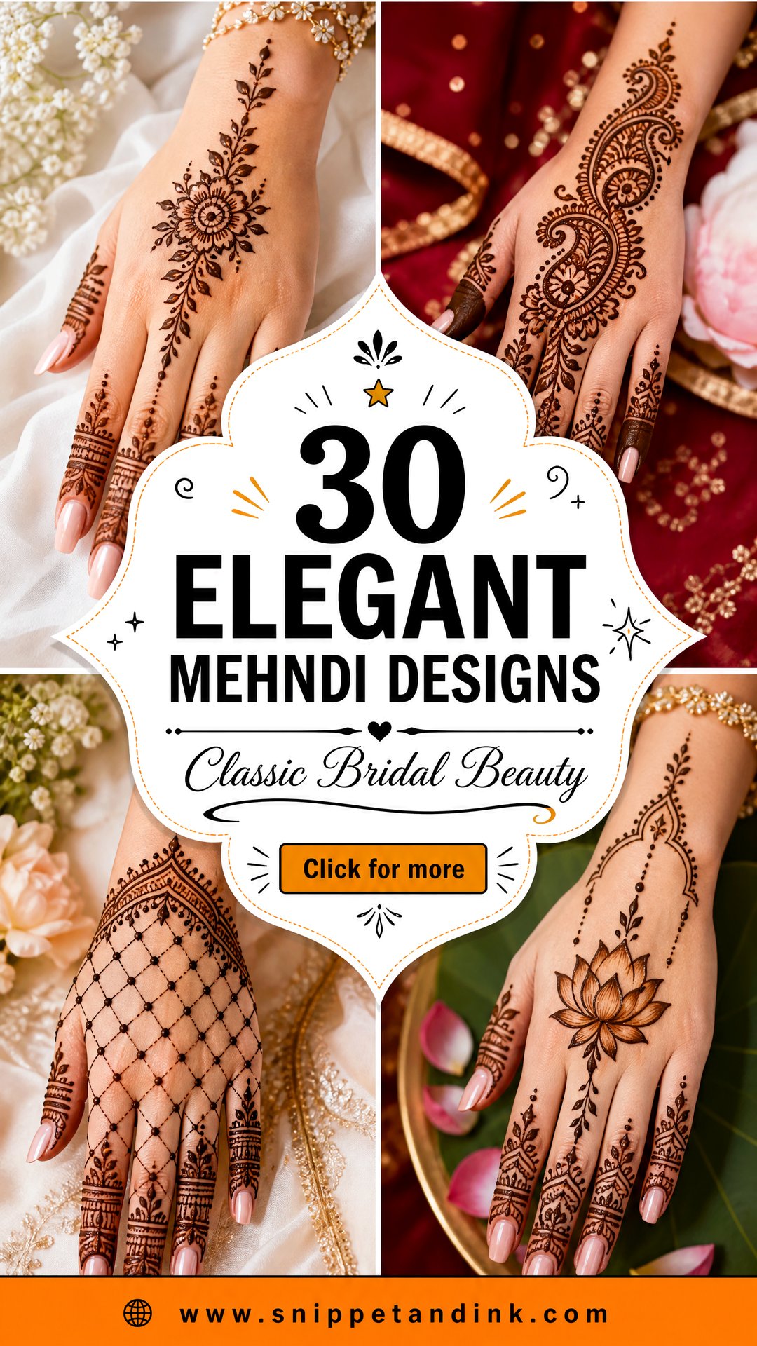 30 Elegant Mehndi Designs for Brides Who Love Classic Beauty - 30 Elegant Mehndi Designs for Brides Who Love Classic Beauty