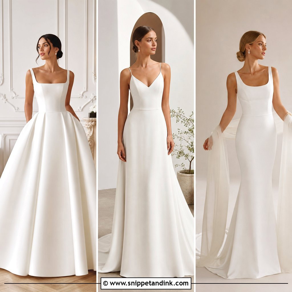 30 Elegant Minimalist Wedding Dress Ideas