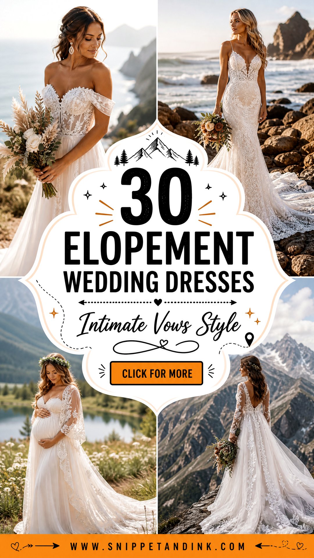 30 Elopement Wedding Dresses for Intimate Vows and Style - 30 Elopement Wedding Dresses for Intimate Vows and Style