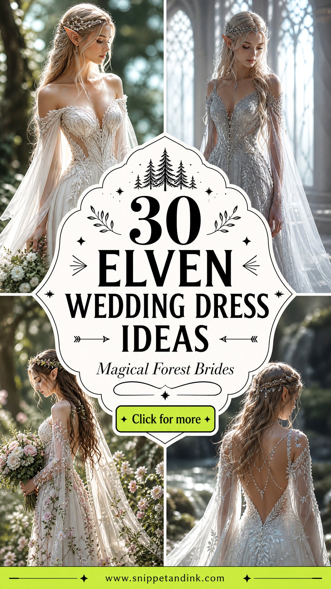 30 Elven Wedding Dress Ideas For Magical Forest Brides Now - 30 Elven Wedding Dress Ideas For Magical Forest Brides Now