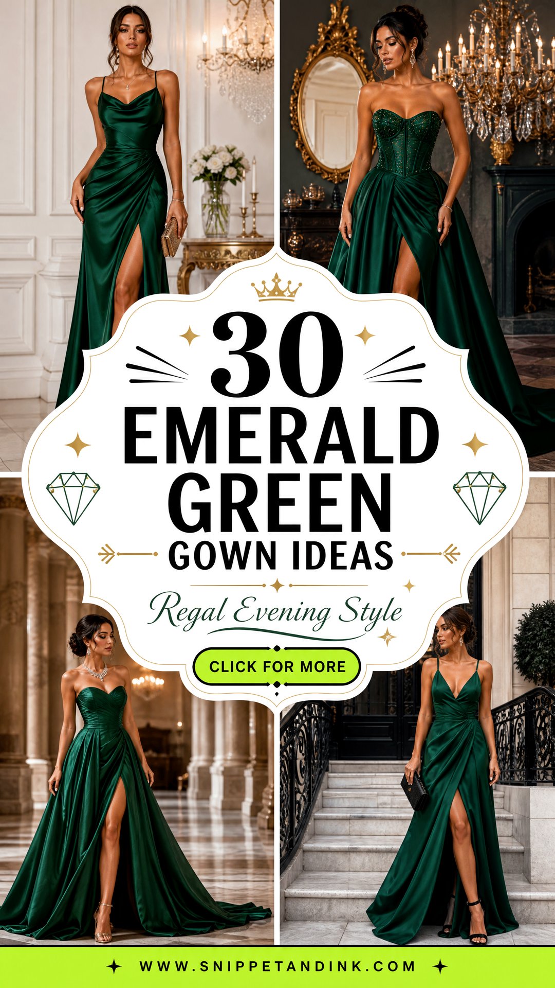 30 Emerald Green Gown Ideas for Regal Evening Style Looks - 30 Emerald Green Gown Ideas for Regal Evening Style Looks