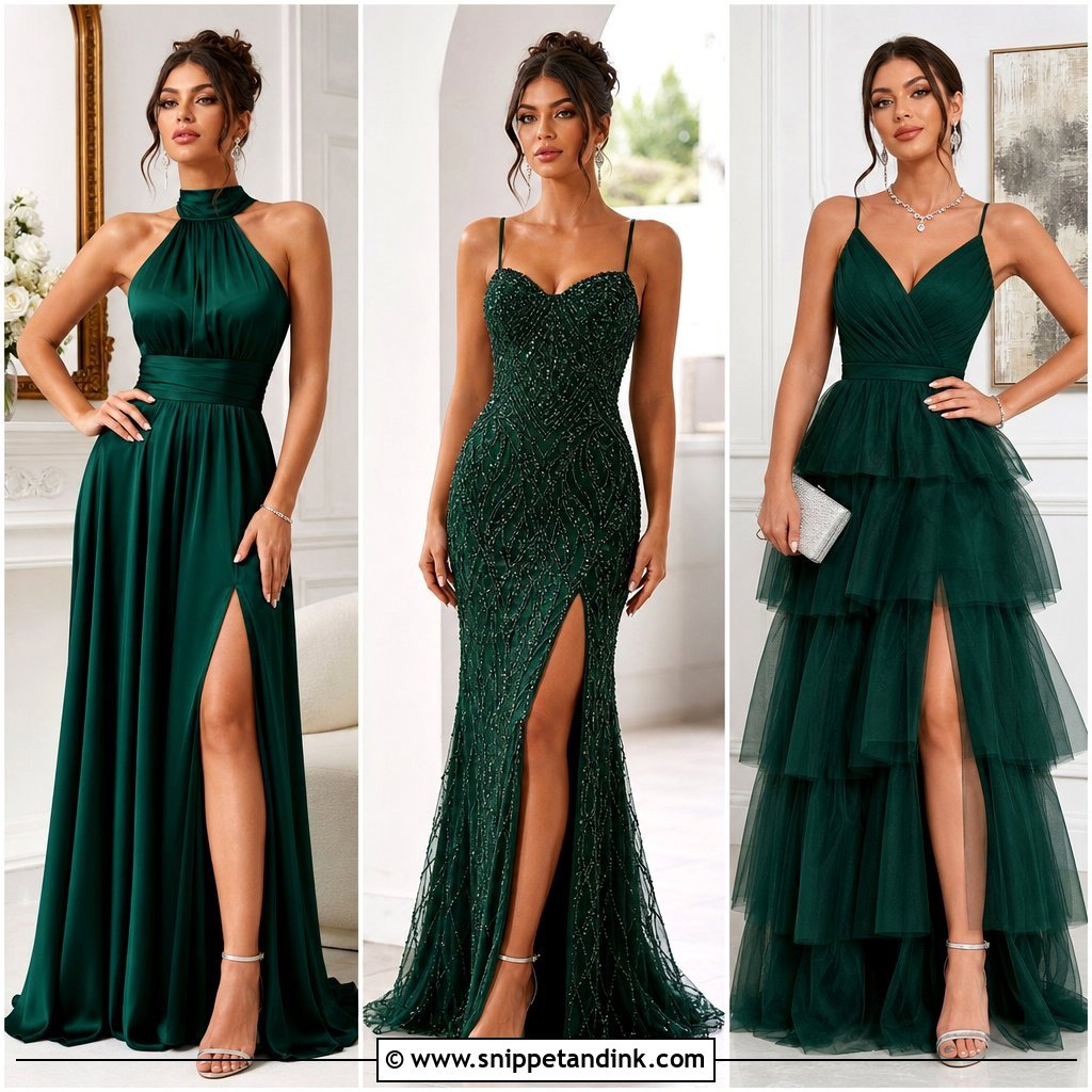 30 Emerald Green Gown Ideas