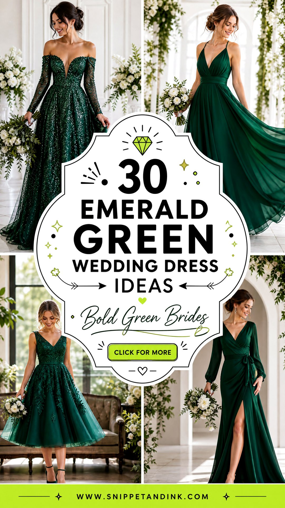 30 Emerald Green Wedding Dress Ideas For Bold Brides In 2026 - 30 Emerald Green Wedding Dress Ideas For Bold Brides In 2026