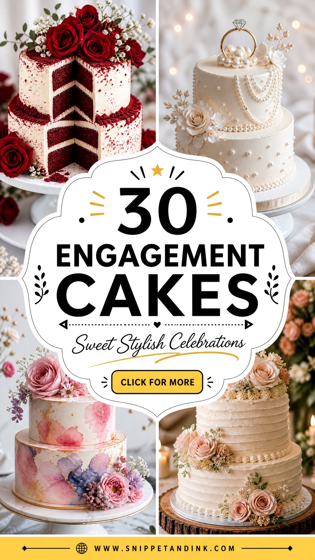 30 Engagement Cakes for Sweet Stylish Celebrations Today - 30 Engagement Cakes for Sweet, Stylish Celebrations Today