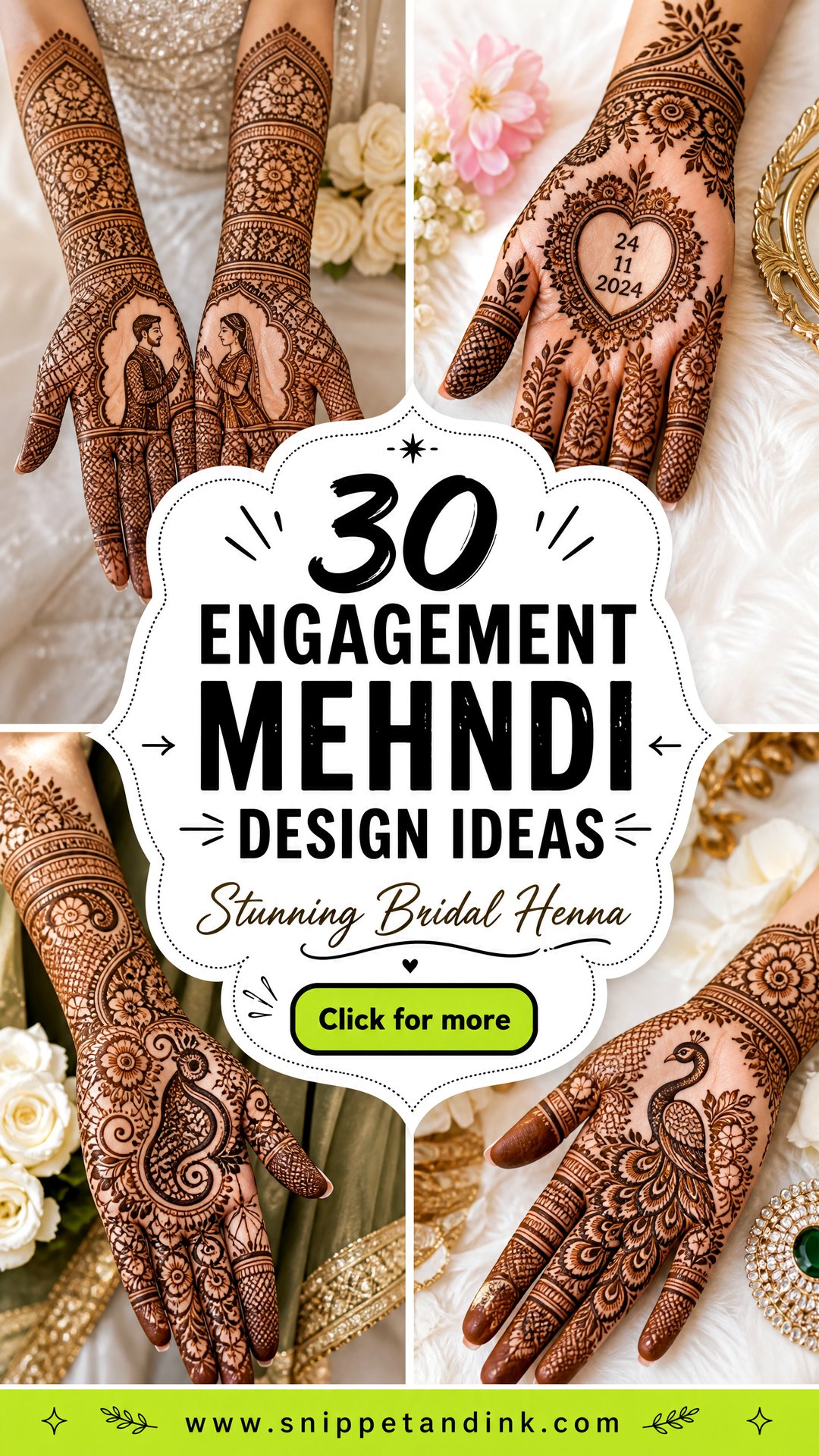 30 Engagement Mehndi Design Ideas for a Stunning Bridal Look - 30 Engagement Mehndi Design Ideas for a Stunning Bridal Look