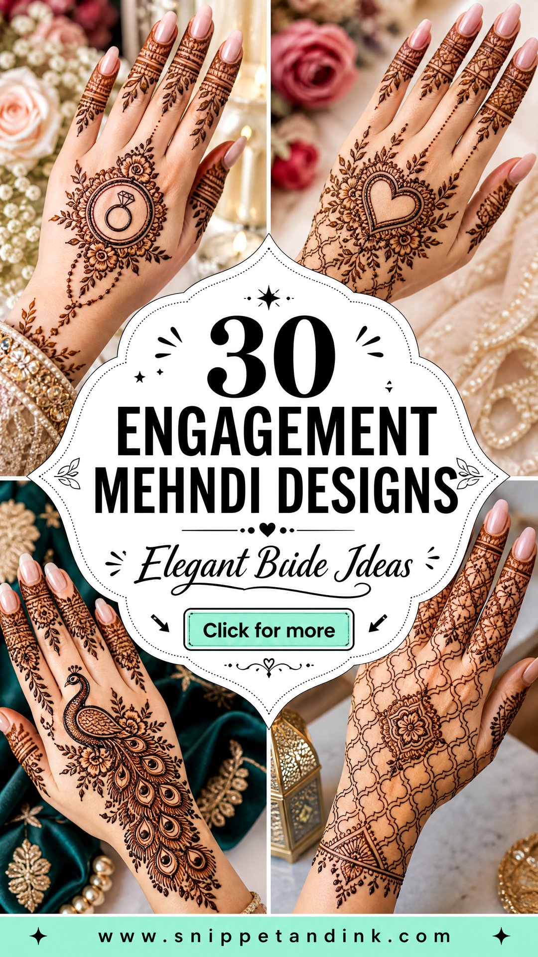 30 Engagement Mehndi Designs for Bride Elegant Ideas - 30 Engagement Mehndi Designs for Bride: Elegant Ideas