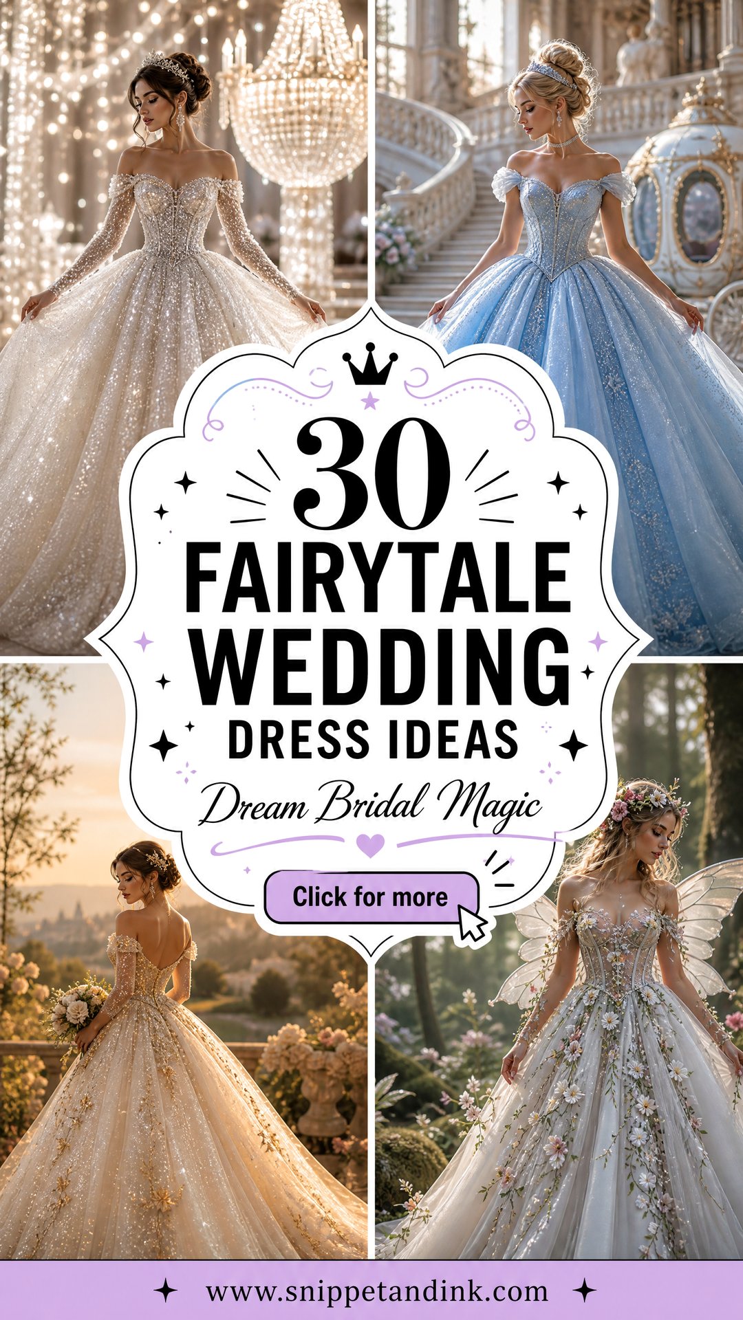 30 Fairytale Wedding Dress Ideas for Dreamy Bridal Magic - 30 Fairytale Wedding Dress Ideas for Dreamy Bridal Magic