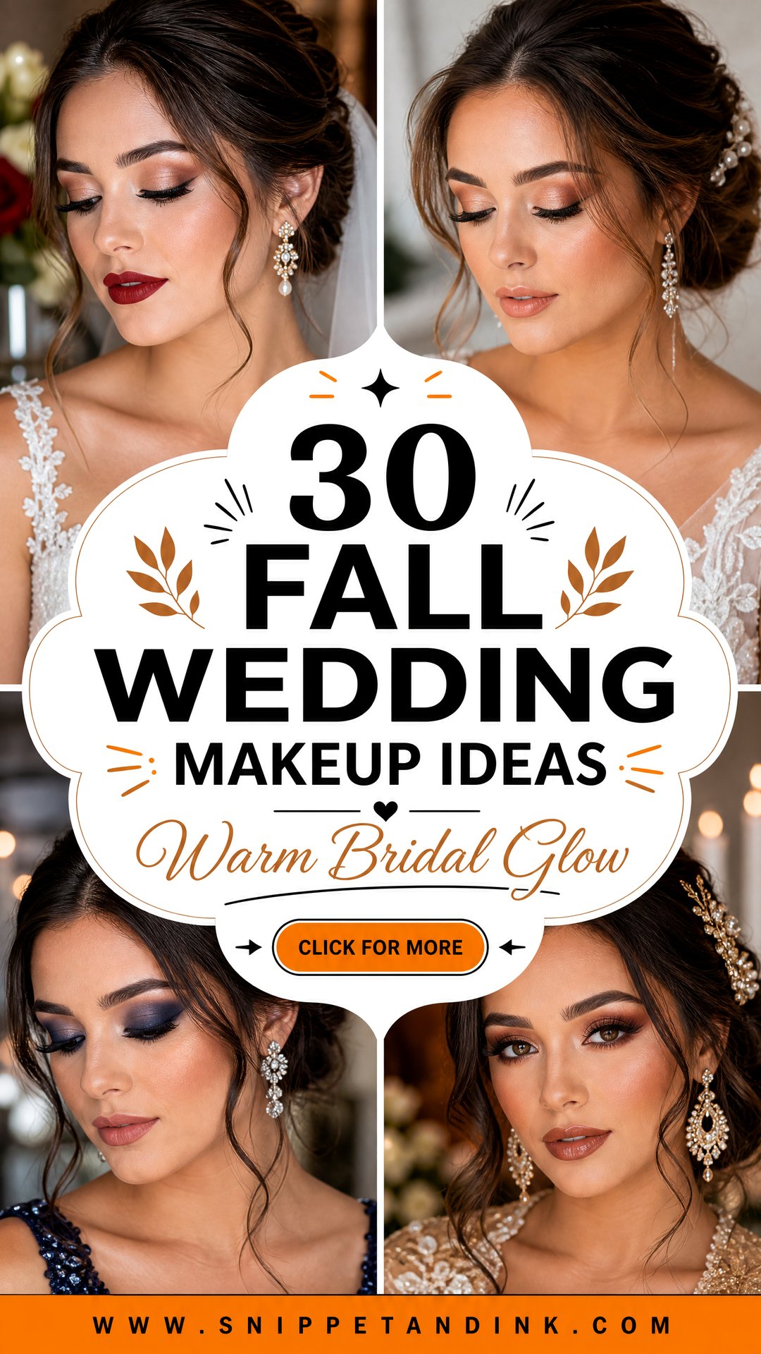 30 Fall Wedding Makeup Ideas for Warm Bridal Glow Now - 30 Fall Wedding Makeup Ideas for Warm Bridal Glow Now