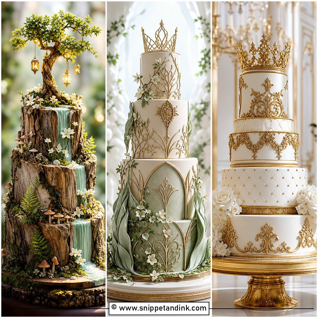 30 Fantasy Cake Ideas for Wedding Magic and Whimsy Trends