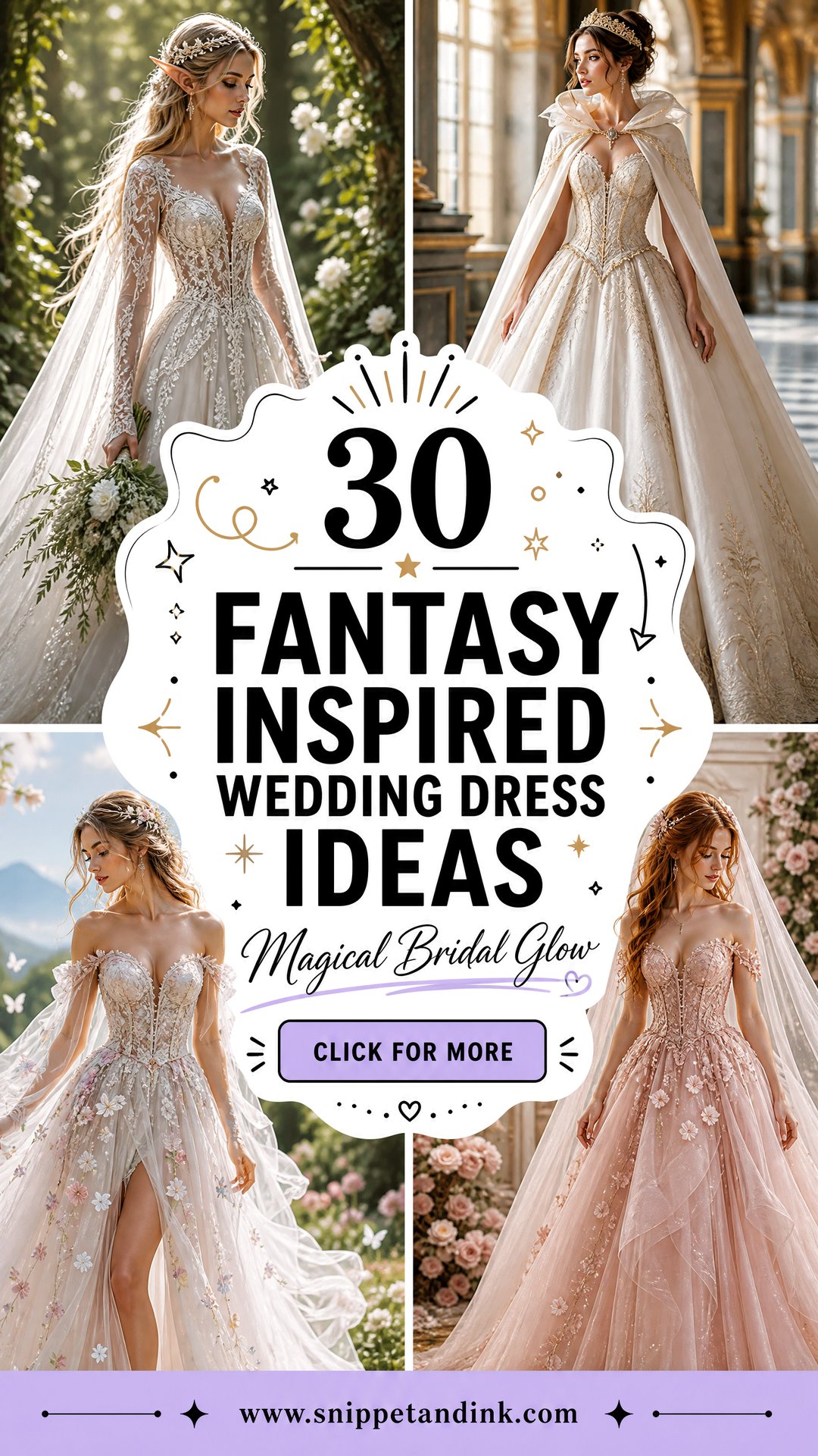 30 Fantasy Inspired Wedding Dress Ideas for Magical Brides - 30 Fantasy Inspired Wedding Dress Ideas for Magical Brides