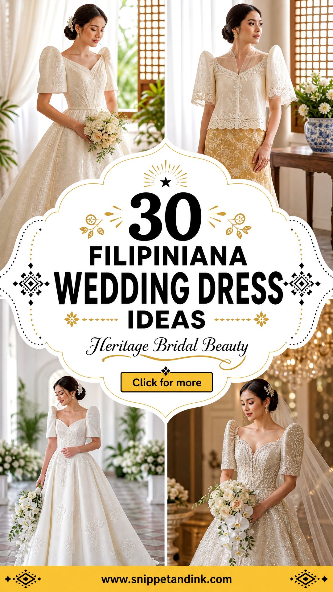 30 Filipiniana Wedding Dress Ideas for Heritage Brides - 30 Filipiniana Wedding Dress Ideas for Heritage Brides