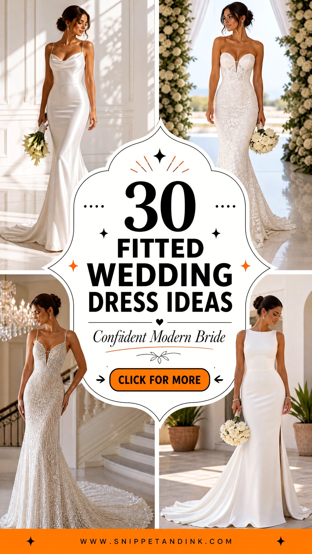 30 Fitted Wedding Dress Ideas for Confident Modern Brides - 30 Fitted Wedding Dress Ideas for Confident Modern Brides