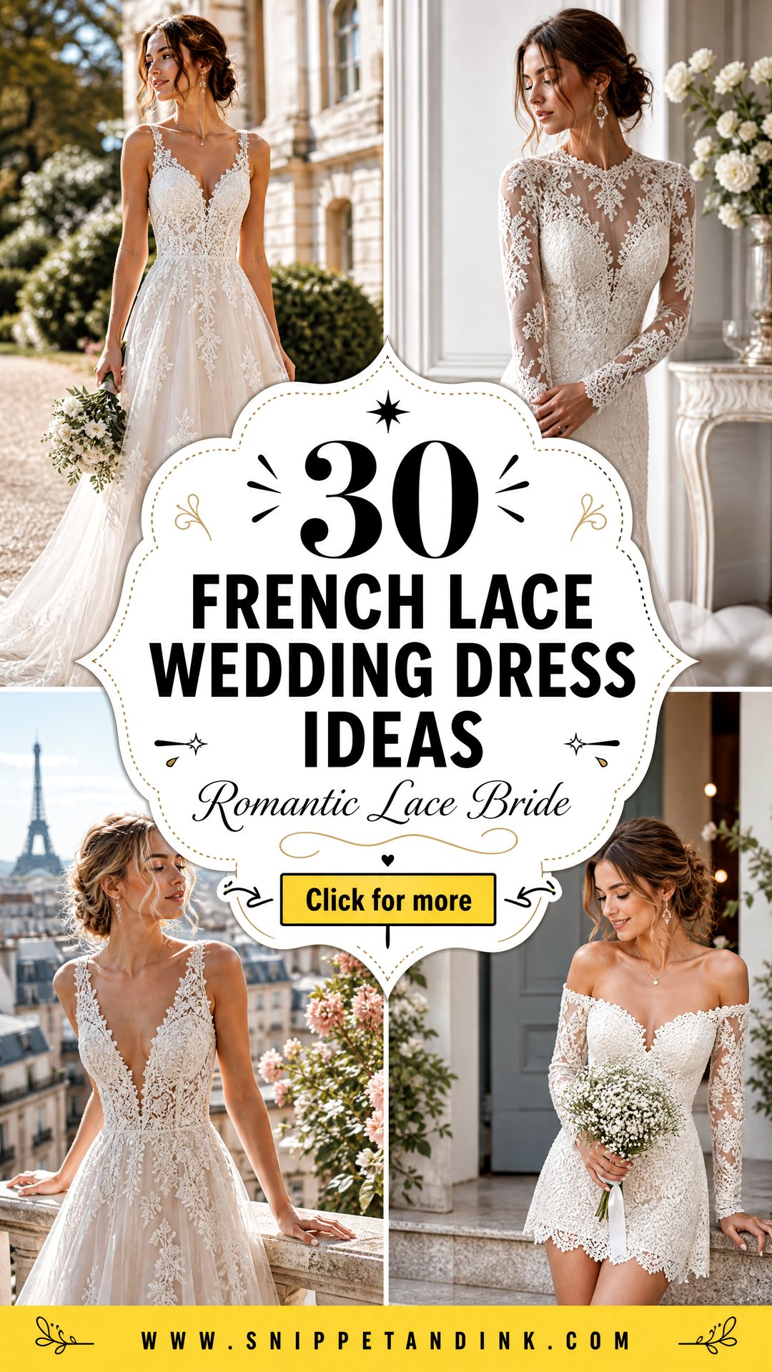 30 French Lace Wedding Dress Ideas for Romantic Brides - 30 French Lace Wedding Dress Ideas for Romantic Brides