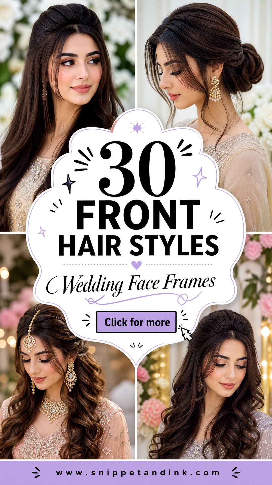 30 Front Hair Styles for Wedding Looks Brides Will Love - 30 Front Hair Styles for Wedding Looks Brides Will Love