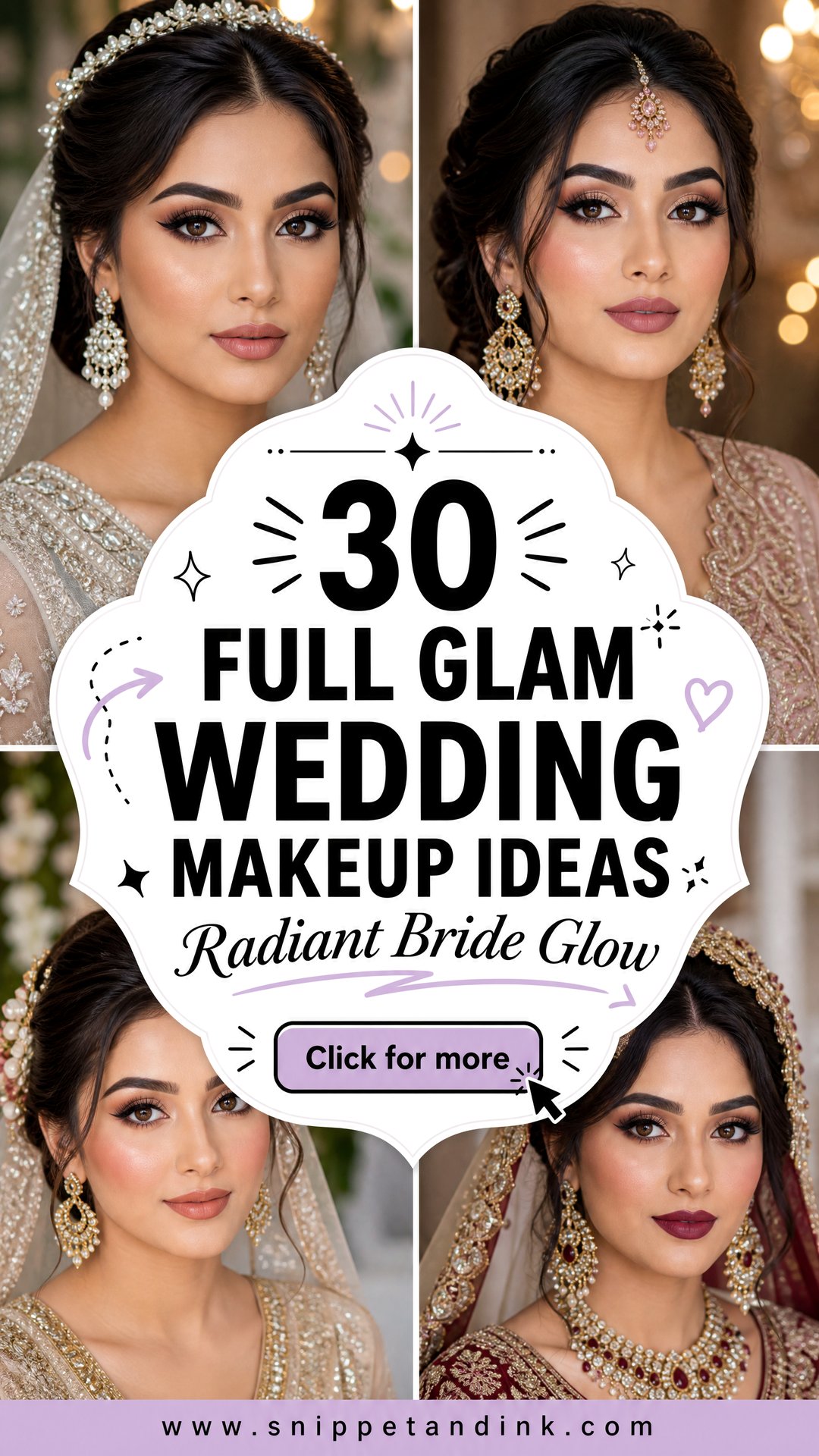 30 Full Glam Wedding Makeup Ideas for Radiant Brides Today - 30 Full Glam Wedding Makeup Ideas for Radiant Brides Today
