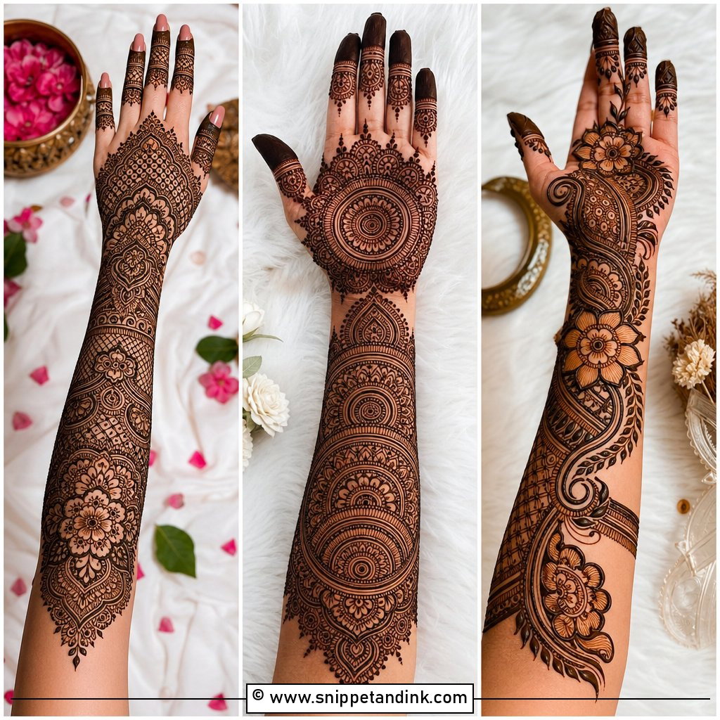 30 Full Mehndi Designs for Brides Who Love Detail