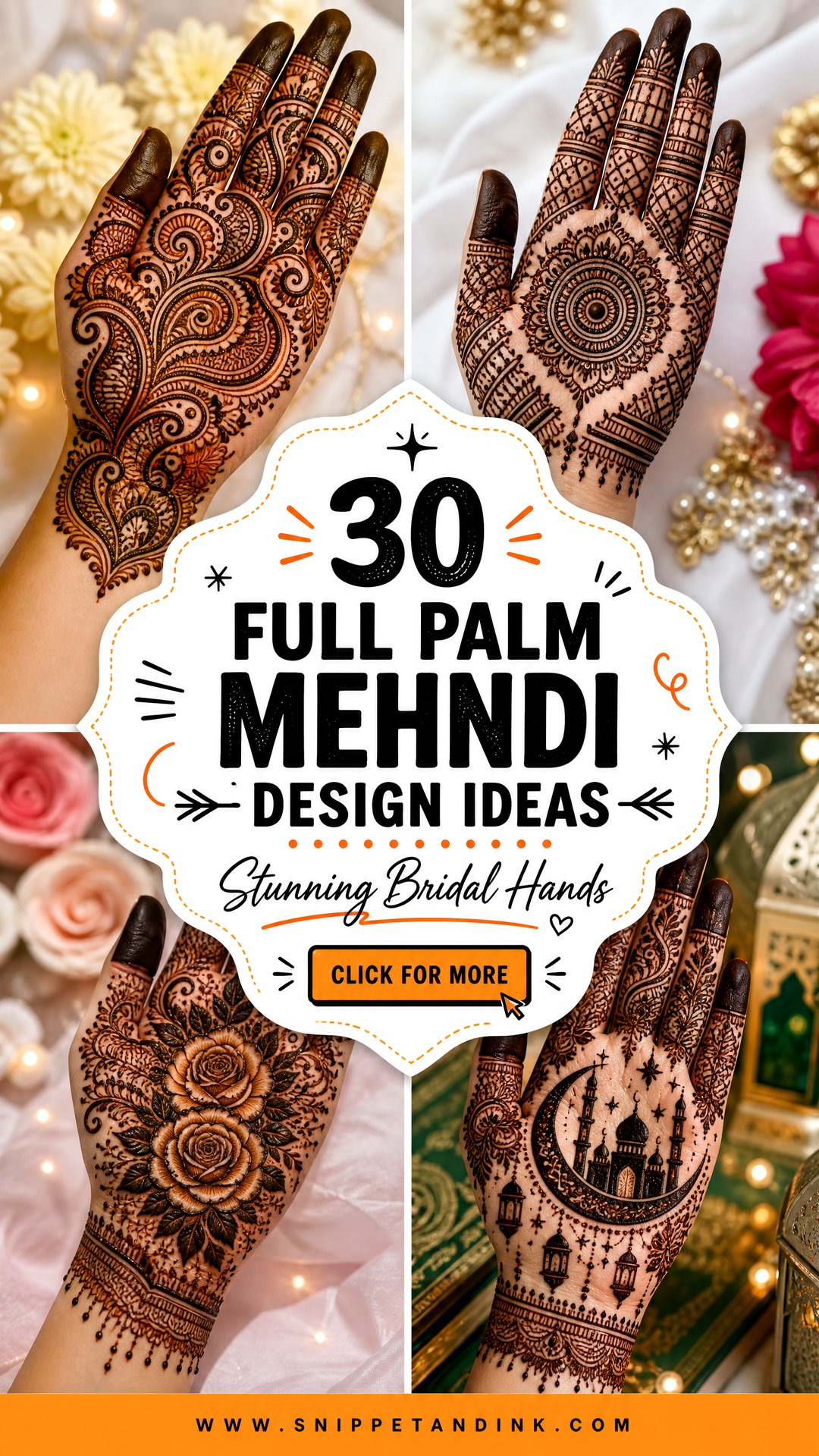 30 Full Palm Mehndi Design Ideas for Stunning Bridal Hands - 30 Full Palm Mehndi Design Ideas for Stunning Bridal Hands