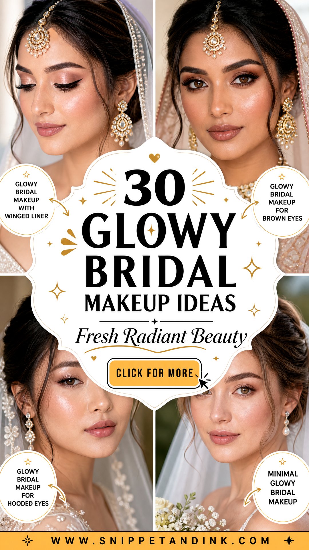 30 Glowy Bridal Makeup Ideas for Fresh Radiant Beauty - 30 Glowy Bridal Makeup Ideas for Fresh Radiant Beauty
