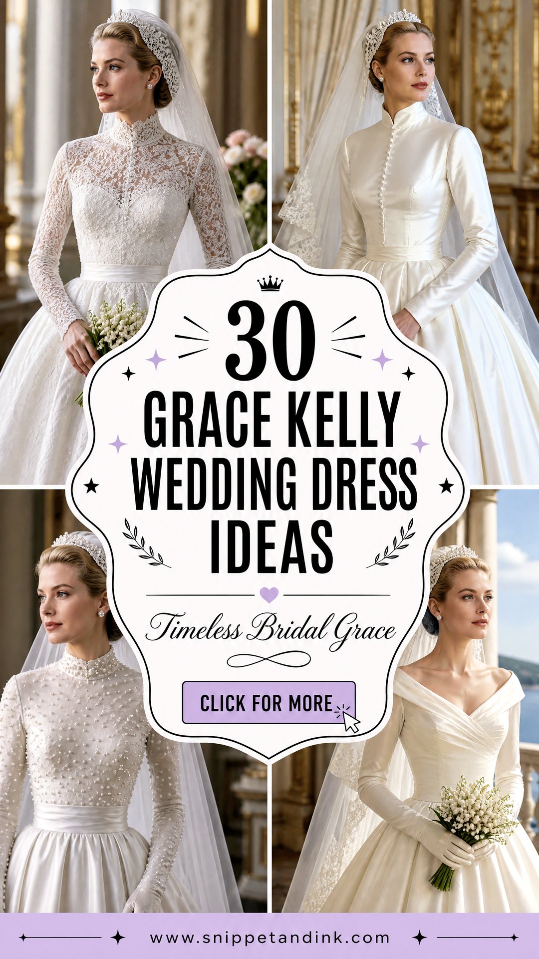 30 Grace Kelly Wedding Dress Ideas for Timeless Brides - 30 Grace Kelly Wedding Dress Ideas for Timeless Brides