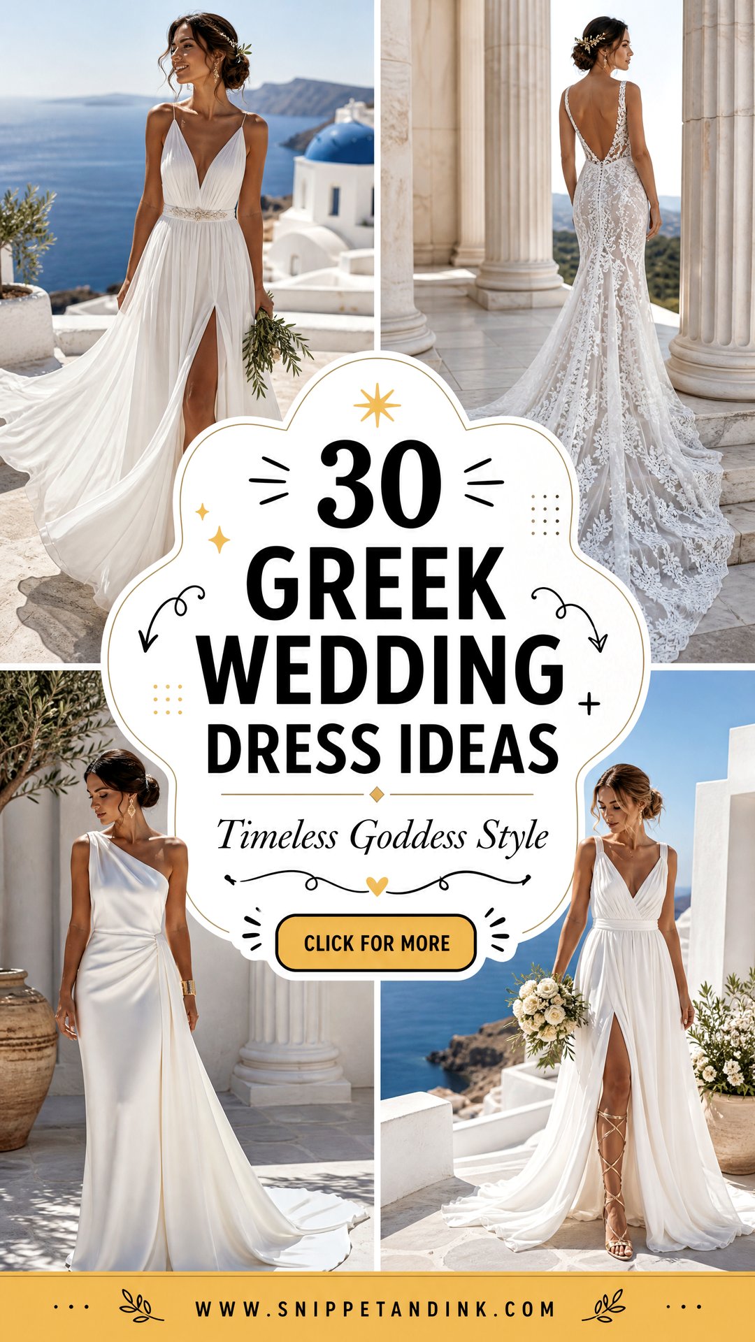 30 Greek Wedding Dress Ideas for Timeless Goddess Style - 30 Greek Wedding Dress Ideas for Timeless Goddess Style