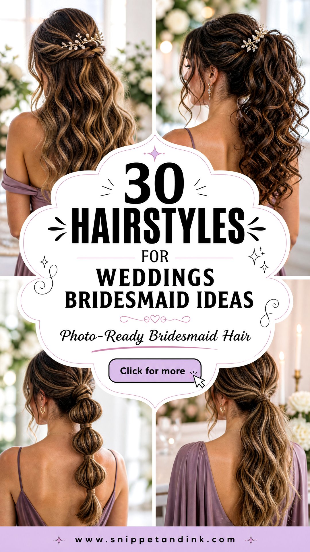 30 Hairstyles for Weddings Bridesmaid To Feel Photo-Ready - 30 Hairstyles for Weddings Bridesmaid To Feel Photo-Ready