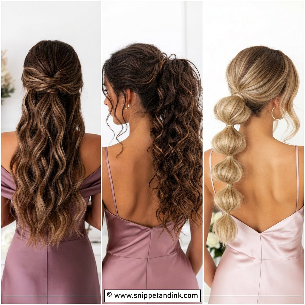 30 Hairstyles for Weddings Bridesmaid To Feel Photo-Ready