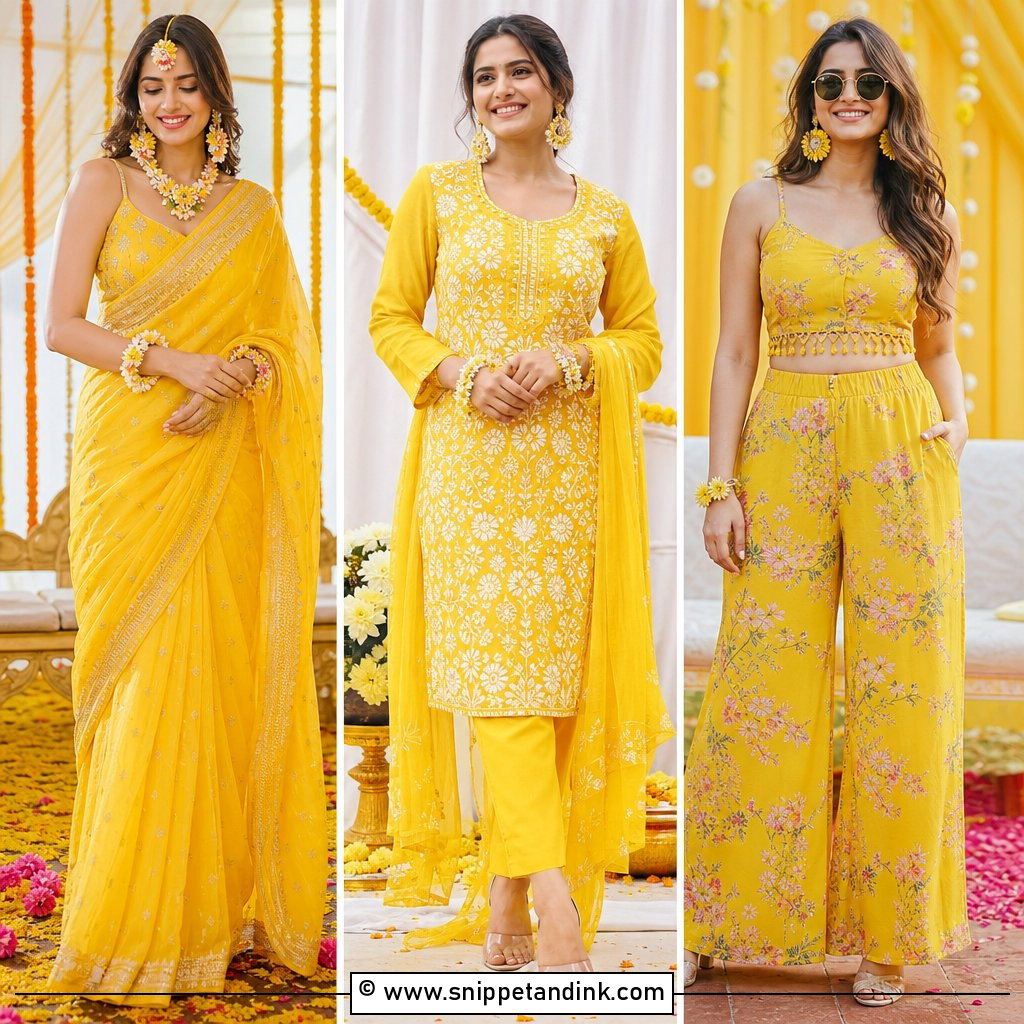 30 Haldi Bridal Outfit Ideas for a Radiant Festive Look