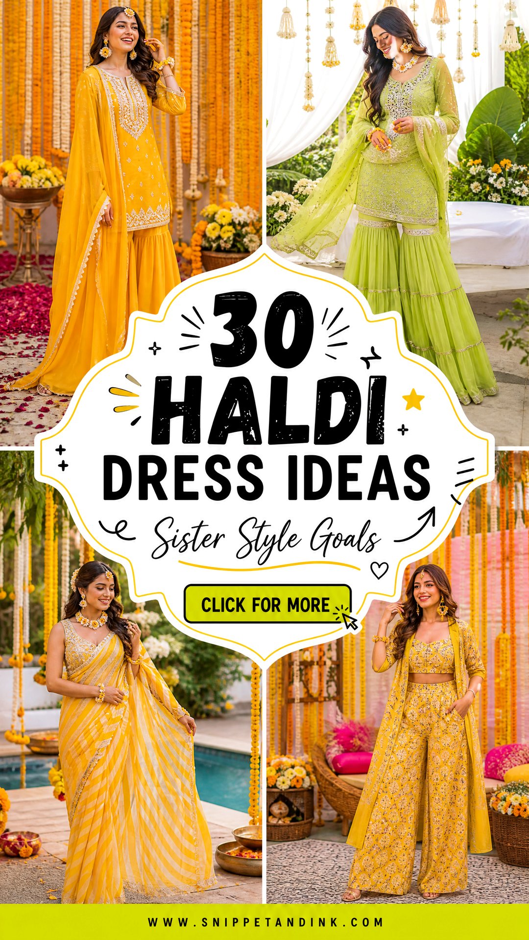 30 Haldi Dress Ideas for Sisters to Look Festive and Chic - 30 Haldi Dress Ideas for Sisters to Look Festive and Chic