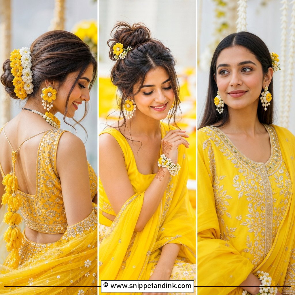 30 Haldi Hairstyles for Bridesmaid Fresh Festive Looks