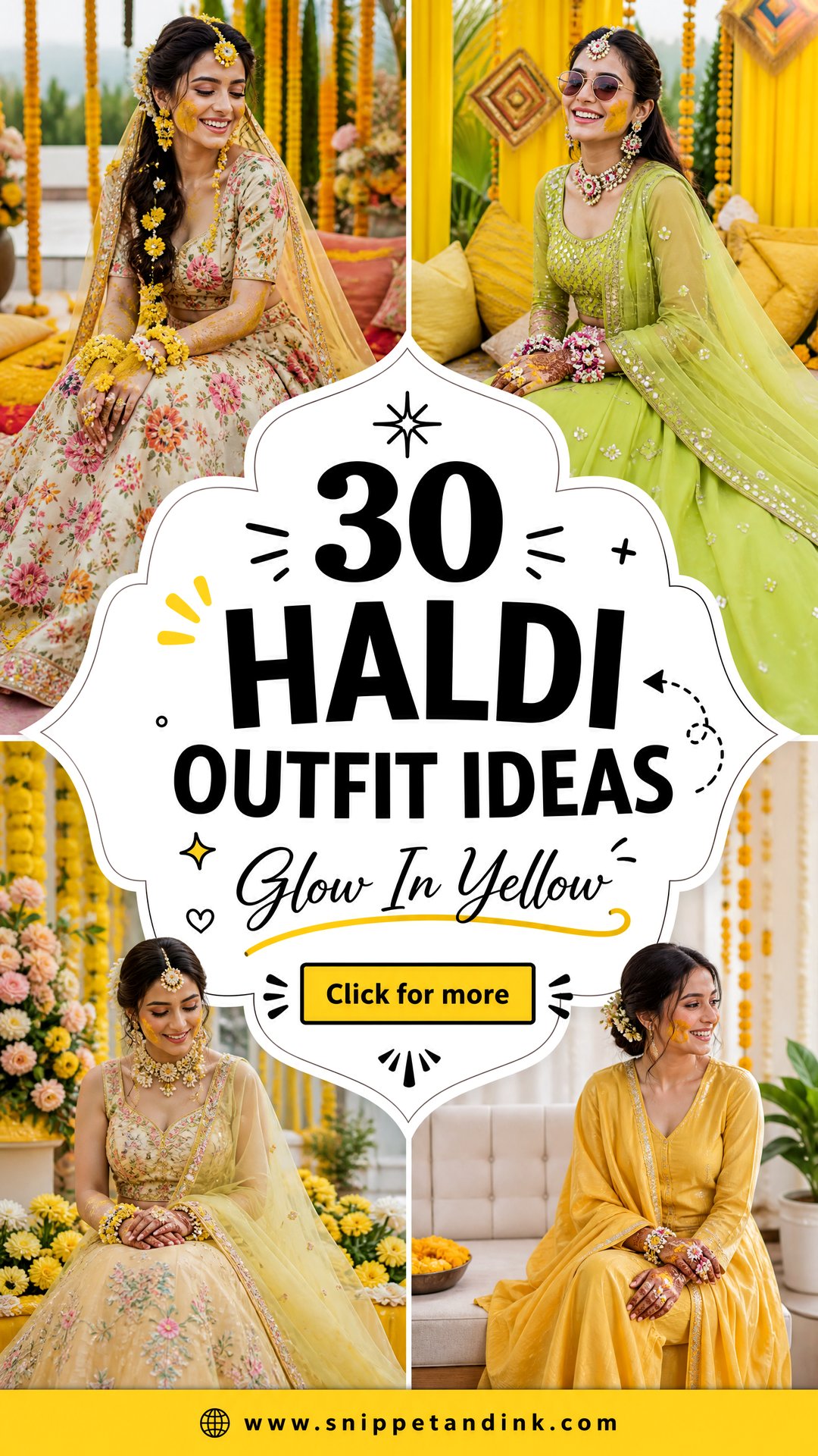 30 Haldi Outfit Ideas for Bride to Glow in Yellow Style - 30 Haldi Outfit Ideas for Bride to Glow in Yellow Style