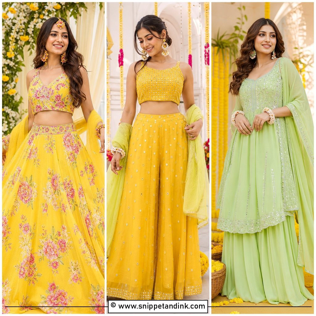 30 Haldi Outfits for Women to Shine at Every Ceremony